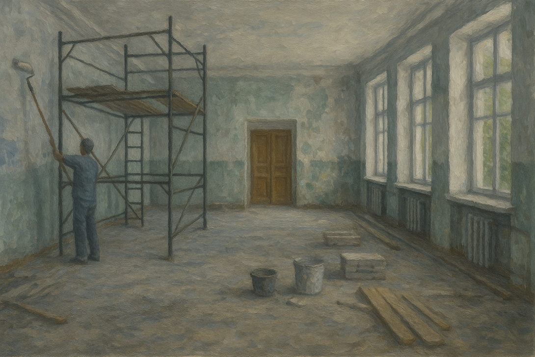 ремонт школы